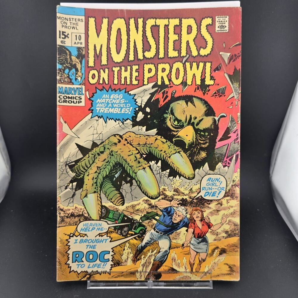 Monsters on the Prowl 10 Marvel 1971 VG 4.0 Steve Ditko Cover 1st Roc Mid Grade